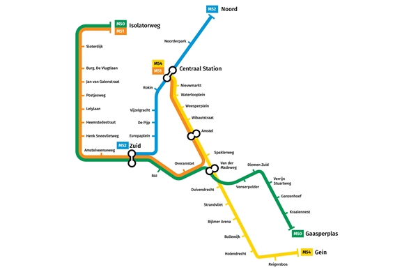 Nieuwe Metronetwerk Amsterdam vanaf december 2027