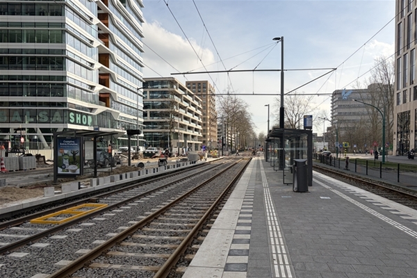  Aanleg tijdelijke tramhalte Parnassusweg start 19 juli