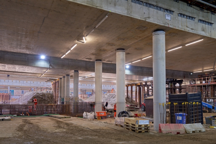 Brittenpassage betonnen steunpunten