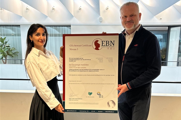 Overhandiging certificaat co2 prestatieladder 