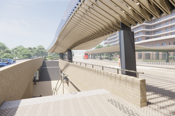 Ontwerp Station Haarlem Zuid onderdoorgang en fietsenstalling
